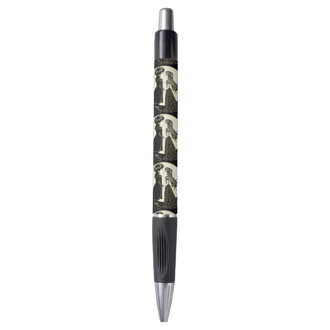 Stylo Gothique Emo Enfants Kiss Valentine's Day (Devant (Vertical))