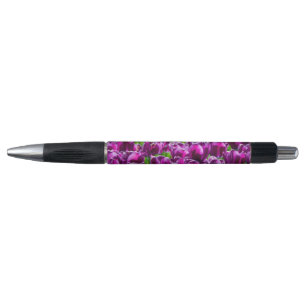 Stylo Grand champ de tulipes pourpres