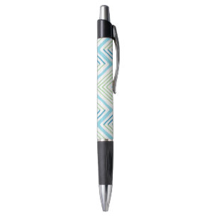 Stylo Grand Chevron Zag en vert et aqua