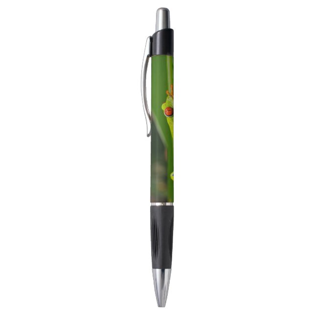 Stylo Grenouille d'arbre aux yeux rouges de vert (Haut (Vertical))