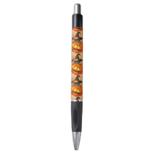 Stylo Halloween Cute Kitty Witch et ami Citrouille