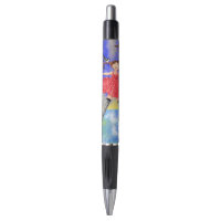 Happy Girl with Birds Pen