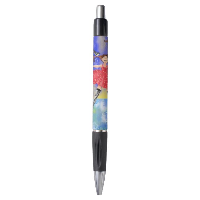 Stylo Happy Girl with Birds Pen (Devant (Vertical))