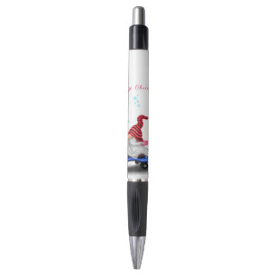 Stylo Happy Skater Gnome avec des cadeaux et Sparkler -