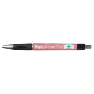 Stylo heureux d'encre de jour d'infirmières