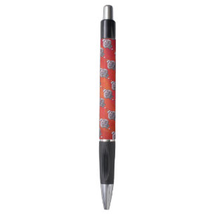 Stylo Hippo mignon à Santa Hat Motif en rouge