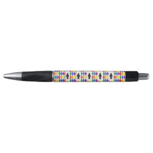 Stylo Hommes gays LGBTQ Silhouette et arc-en-ciel