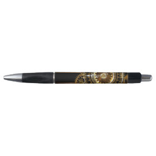 Stylo Horloge Steampunk avec des engrenages anciens