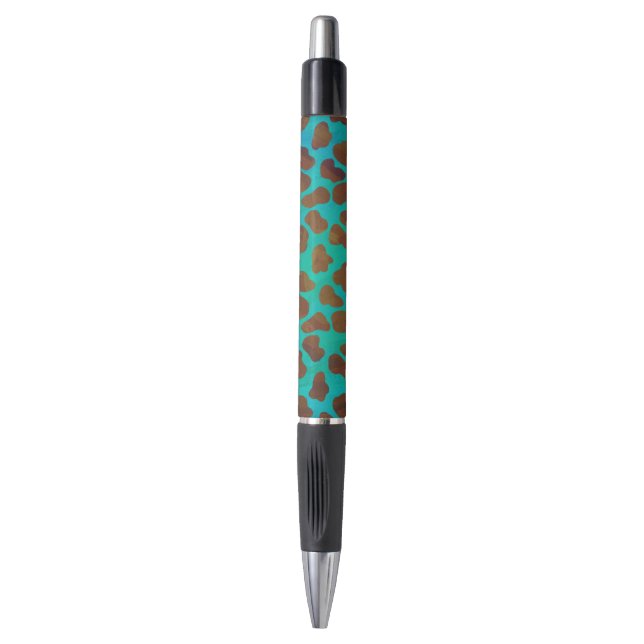 Stylo Impression Brown et Turquoise dalmate (Devant (Vertical))