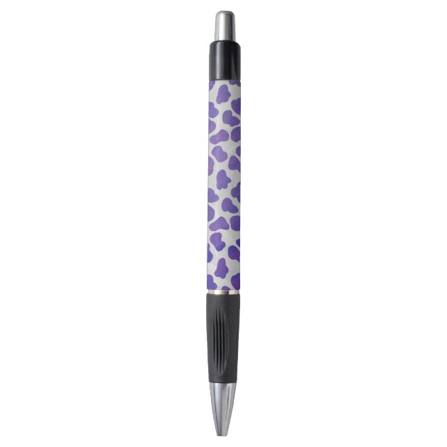 Stylo Impression dalmate violet et blanche (Devant (Vertical))