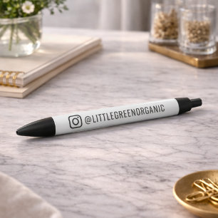 Stylo Instagram Votre nom IG Stylo noir
