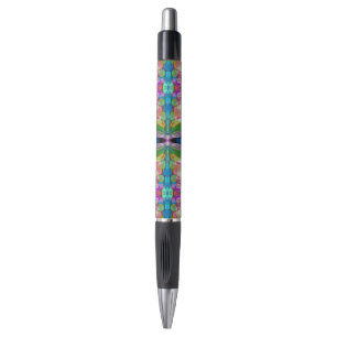 Stylo Jardin de Fleur sauvage de libellules Abstrait Flo