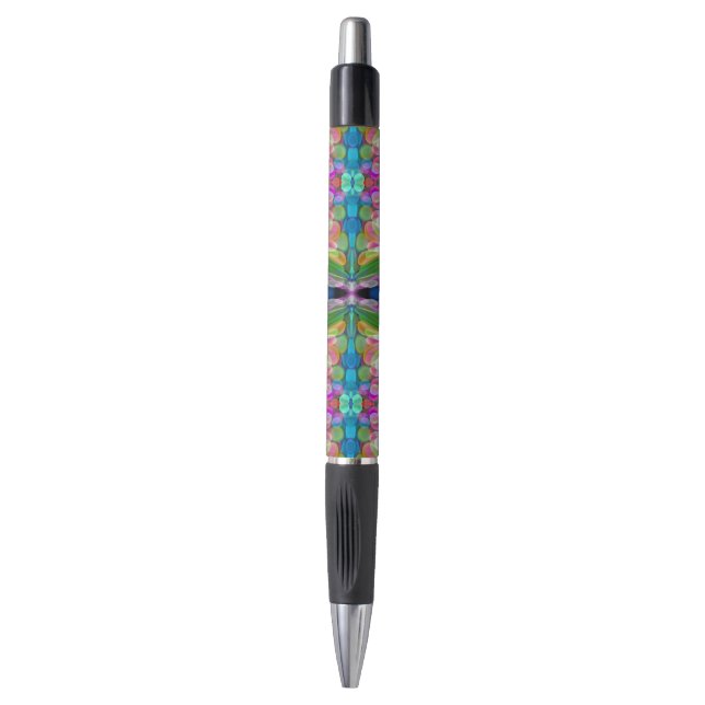 Stylo Jardin de Fleur sauvage de libellules Abstrait Flo (Devant (Vertical))