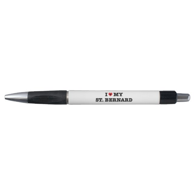 Stylo Je Coeur Mon St Bernard (Devant)