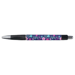 Stylo Joli motif floral de fond