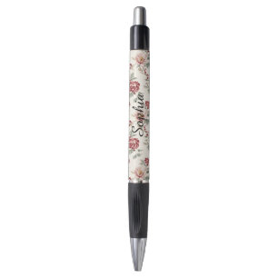 Stylo Jolie Florale Crème Rouge Chic