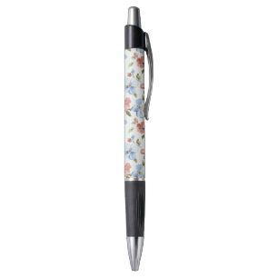 Stylo Jolies Fleurs Bleues Rouges