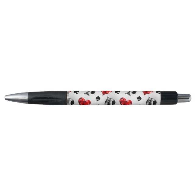 Stylo Joueur de poker Joueur de cartes de jouer costumes (Devant)