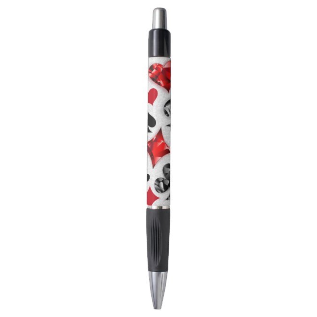 Stylo Joueur de poker Joueur de cartes de jouer costumes (Devant (Vertical))
