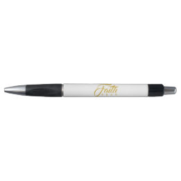 Stylo La foi sur la peur or et blanc
