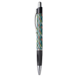 Stylo La moitié du siècle Teal moderne et motif de
