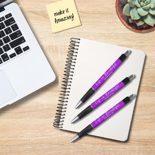 Stylo La Vie Est Belle Entreprise Tagline Blog Purple