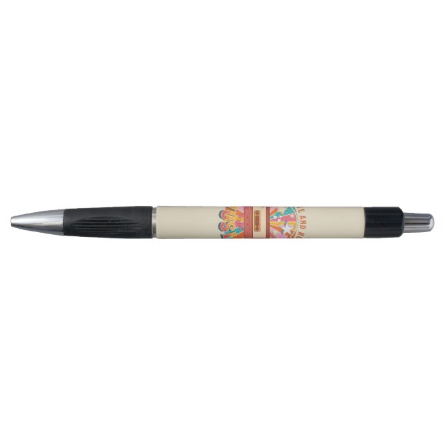 Stylo L'amour pour la paix et le rock & roll (Devant)