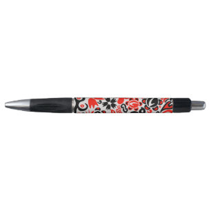 Stylo L'art populaire ukrainien motif floral abstact