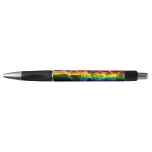 Stylo Le panache d'énergie arc-en-ciel de SlipperyJoe a
