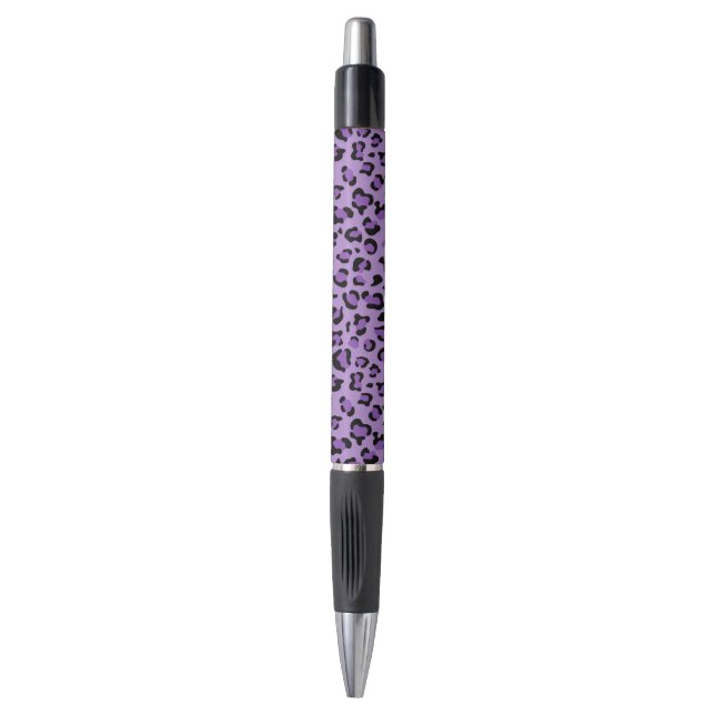 Stylo Leopard Print, Léopard Spots, Purple Leopard (Devant (Vertical))