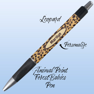 Stylo Leopard Safari Jungle Wild Feline Poster de animal