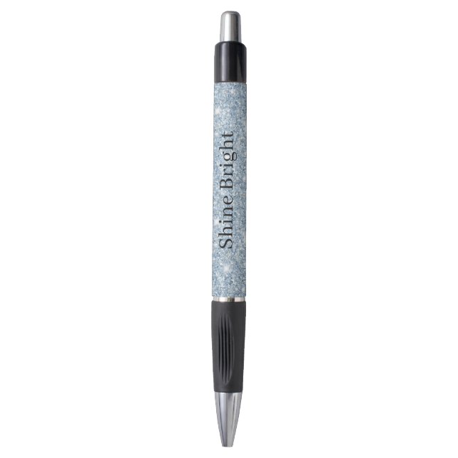 Stylo Light Sky Blue Glitter Birthday (Devant (Vertical))