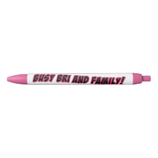 Stylo logo Busy Bri et famille