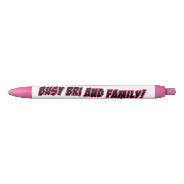 Stylo logo Busy Bri et famille (Devant)