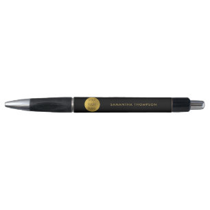 Stylo Logo d'entreprise moderne et personnalisé Black & 