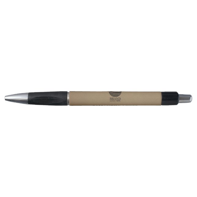 Stylo Logo et nom commercial promotionnel Rustic Kraft (Devant)