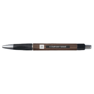 Stylo Logo noir et blanc Entreprise Business Bois