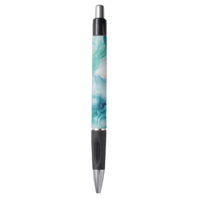 Stylo Marbre d'encre Mint Aqua (Devant (Vertical))