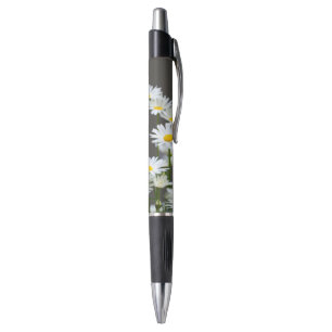 Stylo Marguerites sur Gris