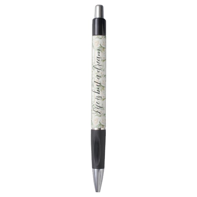 Stylo Mariage Fleuriste de Roses Crème Romantique (Devant (Vertical))