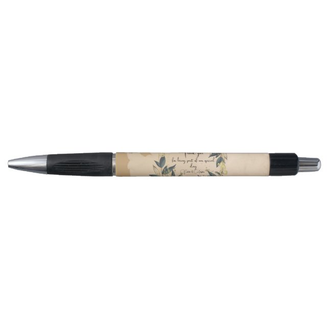 Stylo Mariage Olive Wreath Livre d'invité personnalisé (Devant)