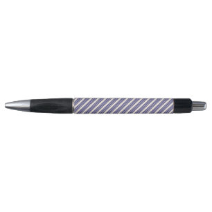 Stylo Marine bleu et beige cinq bandes motif