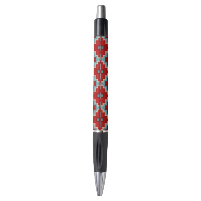 Stylo Mésas Sud-Ouest Rouge & Turquoise (Devant (Vertical))