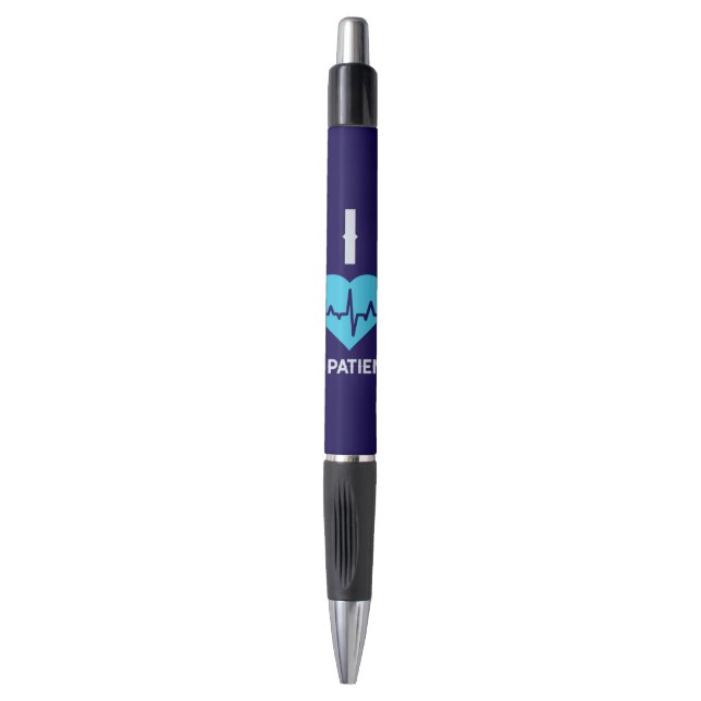 Stylo Mignonne infirmière Je coeur ma patience (Devant (Vertical))