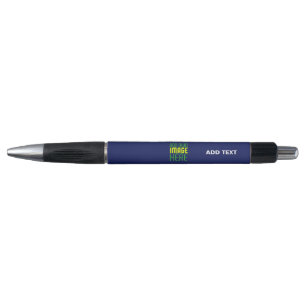 STYLO MODELE DE TEXTE D'IMAGE BLEU NAVY MIGNON ÉDITABLE 