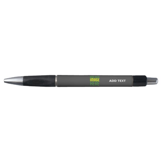 STYLO MODELE DE TEXTE D'IMAGE GRIS SIMPLE MODIFIABLE (Devant)