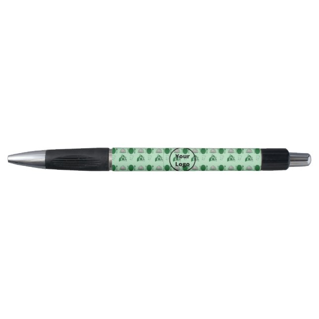 Stylo Modèle d'entreprise de restaurant vert (Devant)