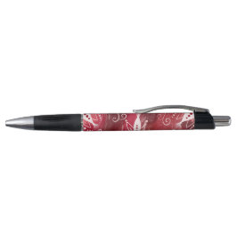 Stylo Modèle Floral rouge