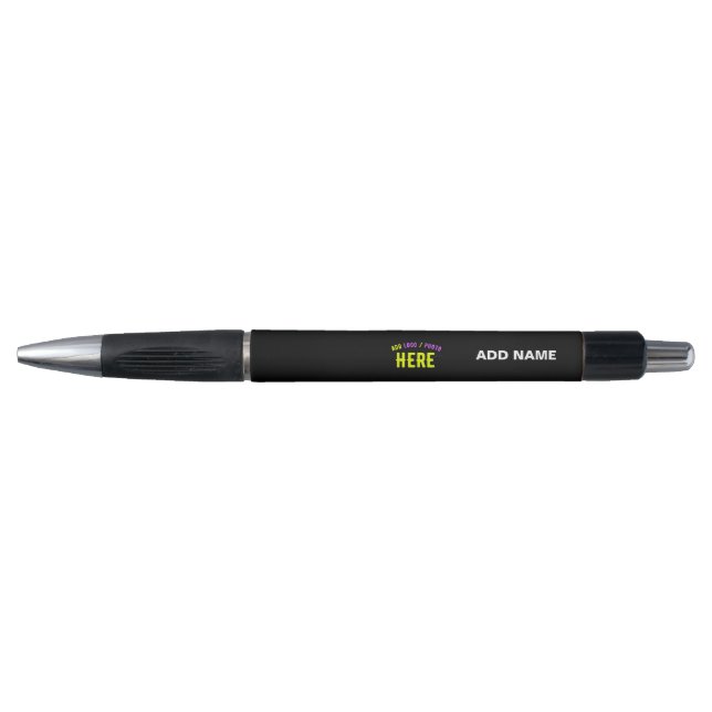 STYLO MODERNE ET MODERNE PERSONNALISABLE NOIR VÉRIFIÉ (Devant)