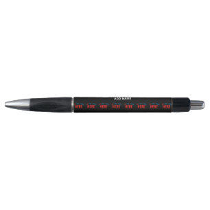 STYLO MODERNE ET MODERNE PERSONNALISABLE NOIR VÉRIFIÉ